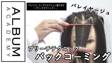【ALBUMパーフェクトガイド】バックコーミングとセクション塗り分け〜ブリーチテクニック〜(桑原)