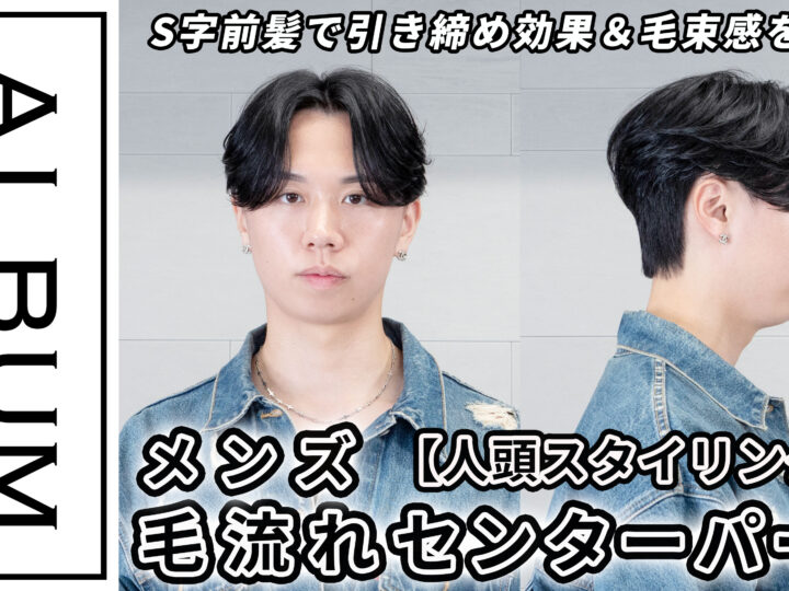 いくみさん毛流れセンターパート_スタイリング_色なし